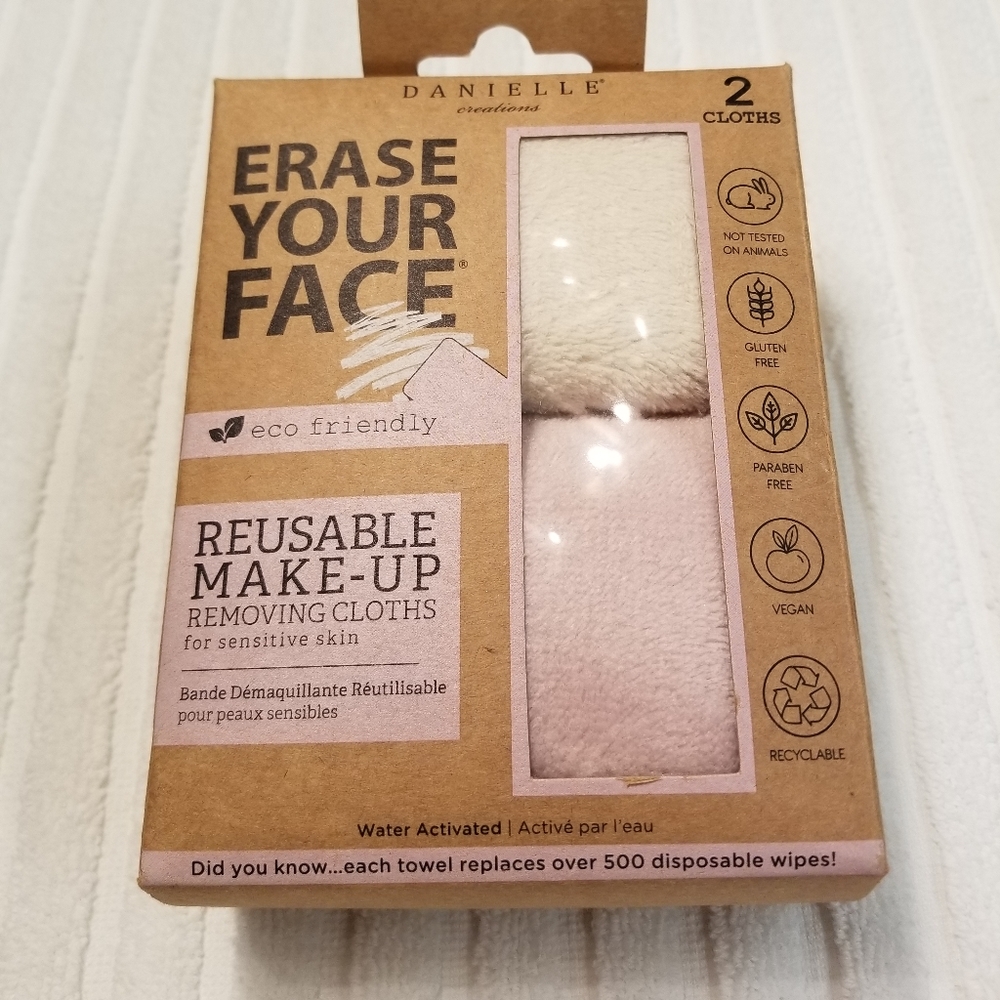 Erase Your Face Reusable Make-Up Cloths - NEW!